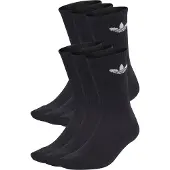 Adidas Originals Meias 'Trefoil Cushion' preto / branco