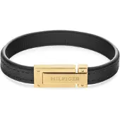 Tommy Hilfiger Bracciale Pelle Nera 2790561 — Bracciale