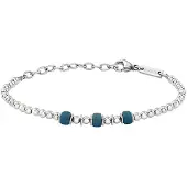 Breil Bracciale Mixology Tj3543 Acciaio Sfere Ceramica Greca — Bracciale