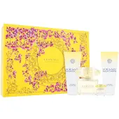 Versace Conjunto de presente Yellow Diamond eau de toilette 90 ml, loção corporal 100 ml, gel de duche 100 ml e miniatura eau de toilette 5 ml - 90 ml