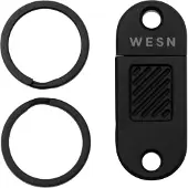 WESN QR, SN03-1, Blacked Out Titanium, ferramenta para chaveiro