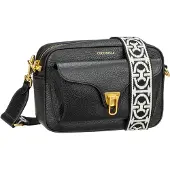 Coccinelle Mala de ombro 'Beat Soft Ribb' ouro / preto / branco