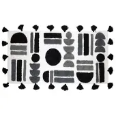 Sema Tapetes TERRY - Preto - 70x140 cm