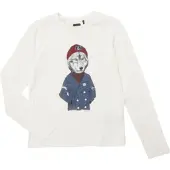Ikks T-shirt mangas compridas XV10063 rapazes - Branco - 14 ans