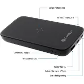 CoolBox Powerbank Qi 10.000mah