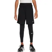 Nike Calças de desporto 'Pro' preto / branco