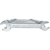 Gedore Conjunto De Chaves Fixas 6-100 Double Open-ended 10 Unidades
