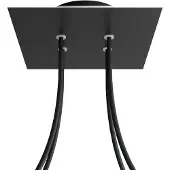 Creative Cables Krovnq204f103 Kit De Chuveiro Rose-one Square Preto Mate