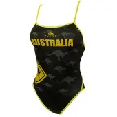Turbo Fato De Banho De Alças Finas Australia Kangaroo Signal