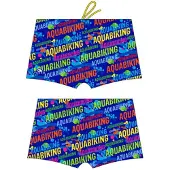 Turbo Calção De Banho Boxer Aquabiking Letters