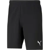 Puma Calças de desporto 'TeamRise' preto / branco