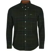 Barbour Camisa 'Blair' marinho / verde escuro / vermelho ferrugem / branco