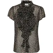Saint tropez Blusa 'Lilja' preto / offwhite