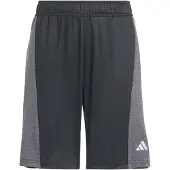 Adidas Calças de desporto 'Training AEROREADY Heather Shorts' cinzento / preto