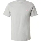 Levi's Camisa 'SS Original HM Tee' acinzentado / vermelho / branco