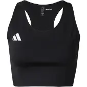 Adidas Top desportivo 'Adizero E' preto / branco