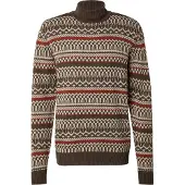 Blend Pullover bege / mocha / vermelho ferrugem