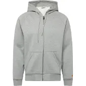Carhartt WIP - Sweats - Hooded Chase Jacket Sweat Grey Heather Gold para Homem - Tamanho S - Cinzento