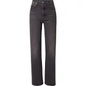 Levi's Calças de ganga 'Ribcage Full Length' preto denim