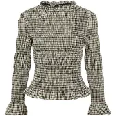 Y.A.S Blusa 'YASCHEMMA' bege / preto