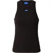 HUGO Top azure / preto / branco