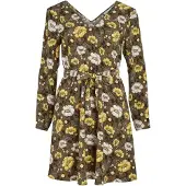 Vila Vestido 'KRISTINA' bege / amarelo claro / oliveira