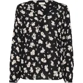 Kaffe Blusa 'KAAmber' bege / preto