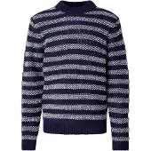 Casual Friday Pullover 'CF KARL' navy / branco