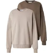 STUDIO SELECT Sweatshirt 'Lotta' estuque / castanho