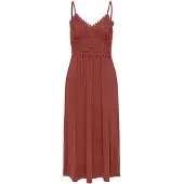 ONLY Vestido 'HONEY' castanho ferrugento