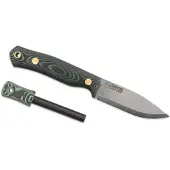 Casström No. 8 SFK 12827 Green Micarta com Firesteel, faca de bushcraft