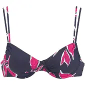 LASCANA Top de biquíni navy / rosa / branco