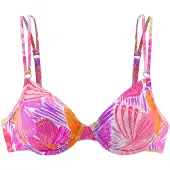 Sunseeker Top de biquíni azul claro / roxo / laranja / rosa
