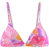 Sunseeker Top de biquíni roxo / rosa / branco