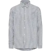 !Solid Camisa cinzento claro / branco