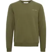 Casual Friday Sweatshirt 'Severin' oliveira / branco