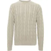 !Solid Pullover bege / branco