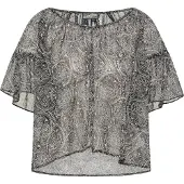 Dreimaster Blusa bege / preto / branco