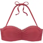 s.Oliver Top de biquíni vermelho sangue