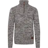 !Solid Pullover 'Philostrate' castanho / branco