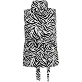 Faina Colete preto / branco