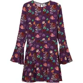 Desigual , Vestido mini flores M. Christian Lacroix, Viscose, Vermelho, S