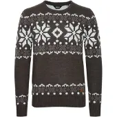 !Solid Pullover 'Norwig' cinzento / cinzento escuro / branco