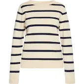 Usha Pullover creme / marinho