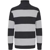 !Solid Pullover 'Serge' cinzento claro / cinzento escuro