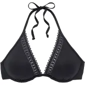 s.Oliver Top de biquíni preto