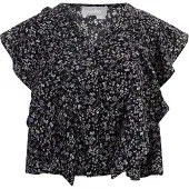 Usha Blusa castanho claro / verde claro / roxo / preto
