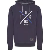INDICODE JEANS Sweatshirt 'Leon' azul noturno / genciana / branco
