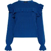 Faina Pullover azul real