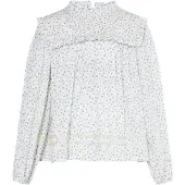 Dreimaster Blusa azul / castanho / branco